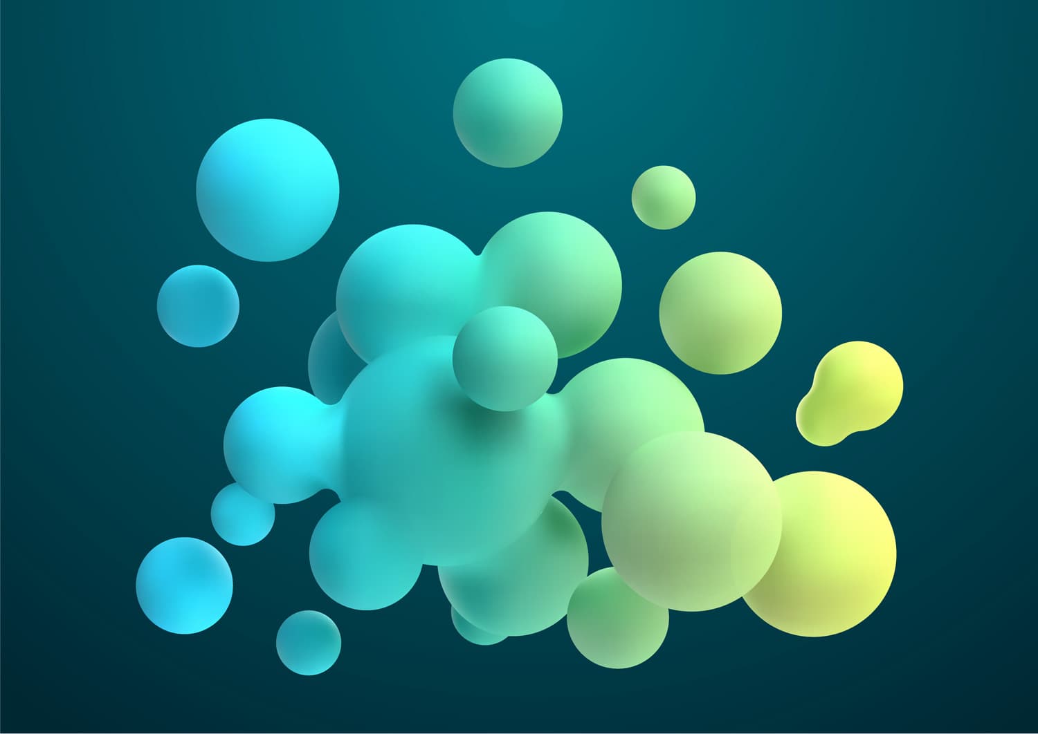 Abstract gradient spheres